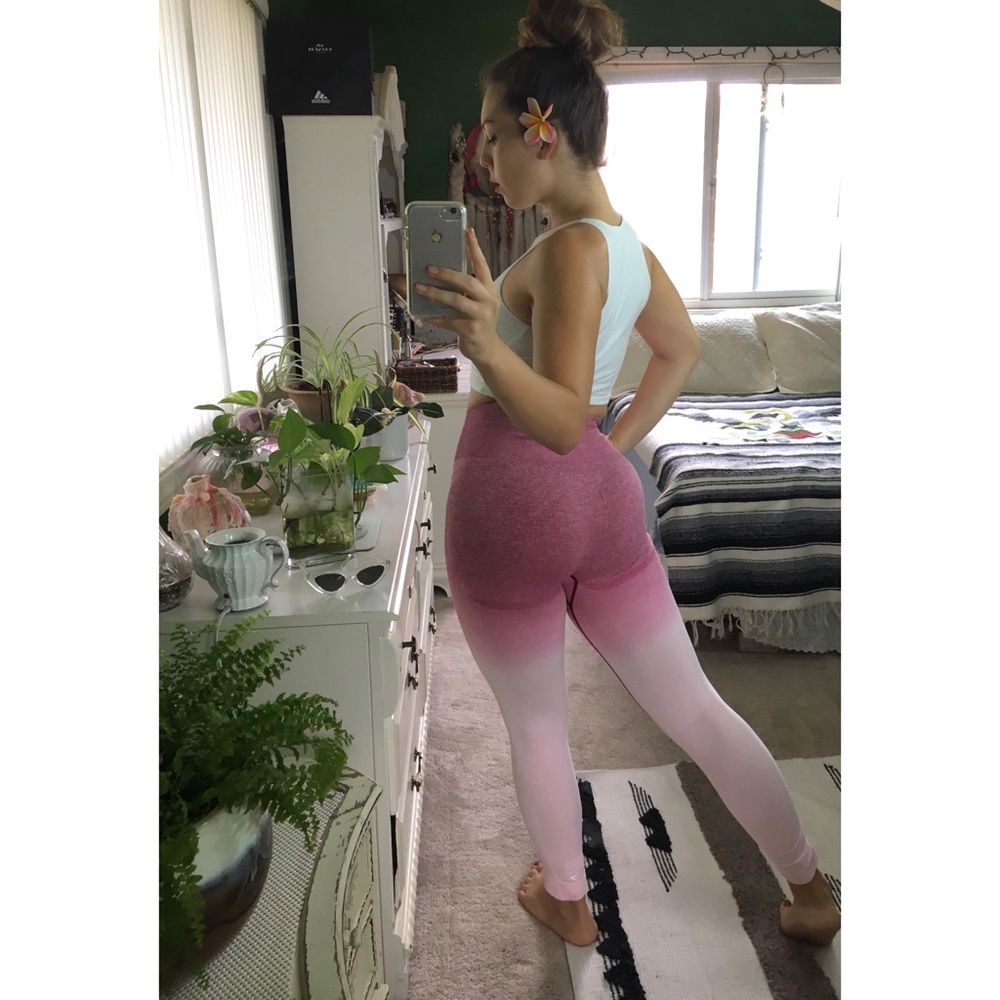Gymshark Ombre Marled Pink Leggings